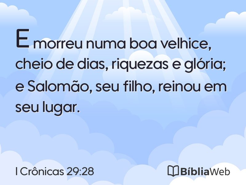 I Crônicas 29:28 em imagem para compartilhar