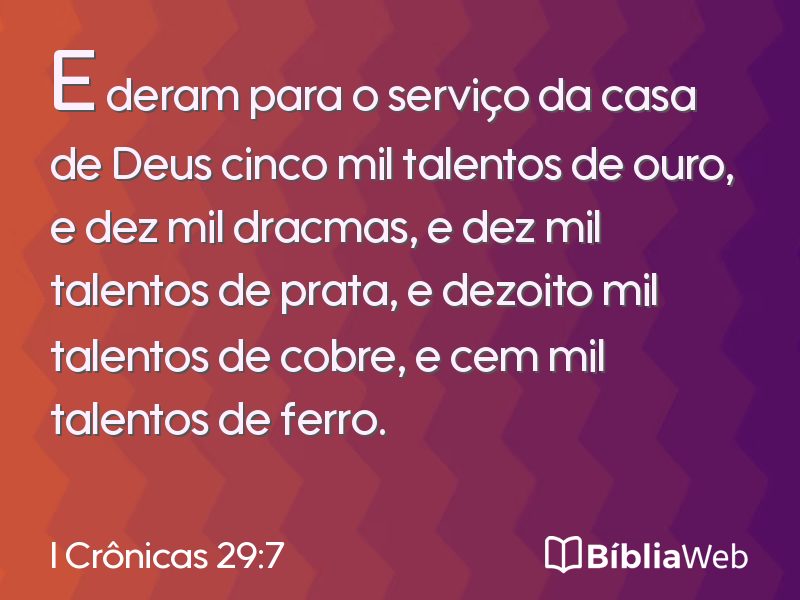I Crônicas 29:7 em imagem para compartilhar