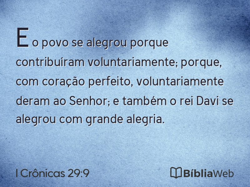 I Crônicas 29:9 em imagem para compartilhar