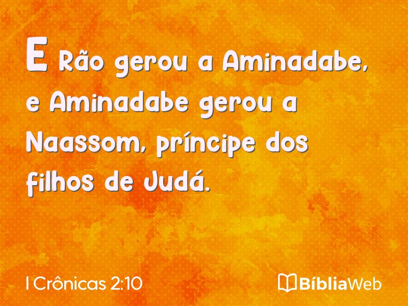 I Crônicas 2:10 em imagem para compartilhar