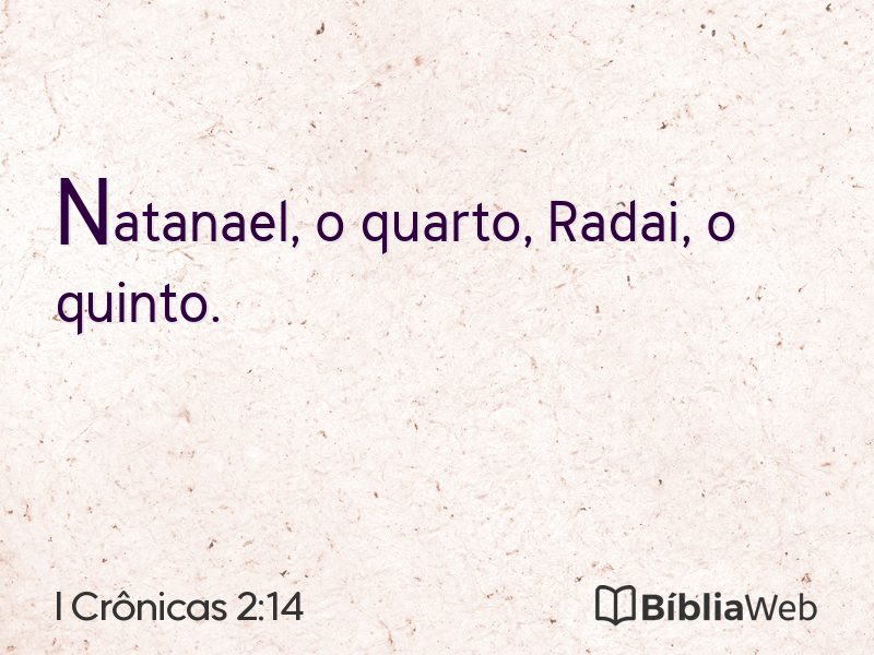 I Crônicas 2:14 em imagem para compartilhar