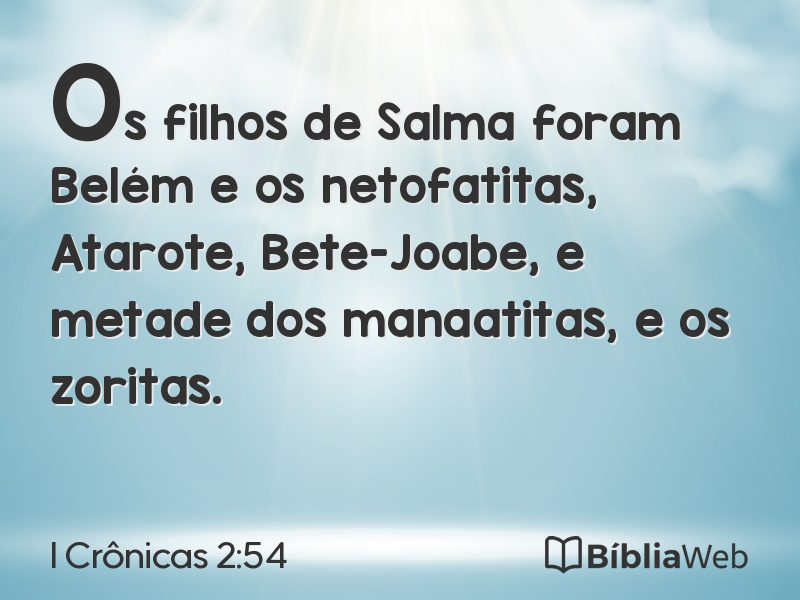 I Crônicas 2:54 em imagem para compartilhar