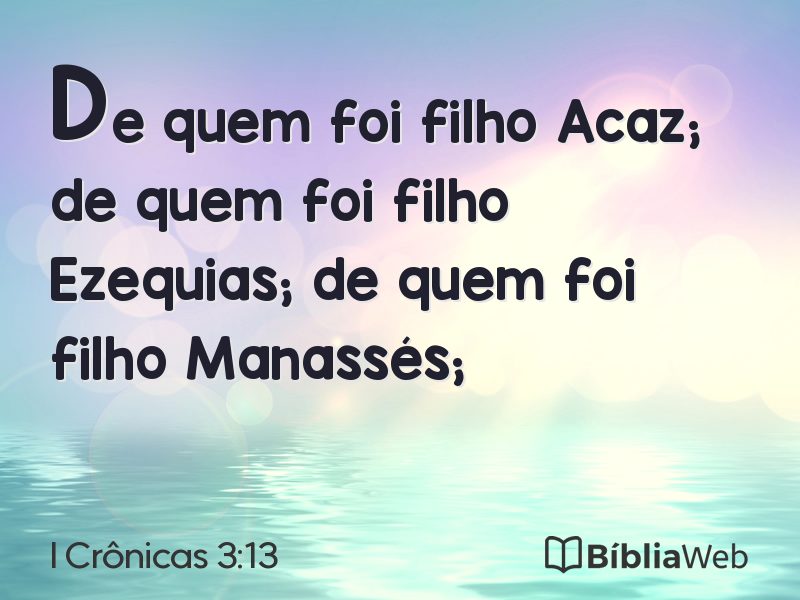 I Crônicas 3:13 em imagem para compartilhar