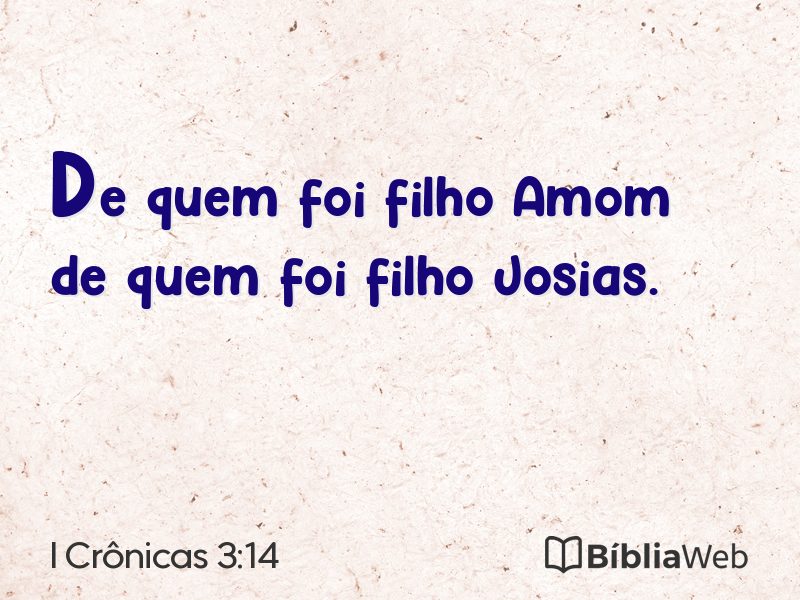 I Crônicas 3:14 em imagem para compartilhar