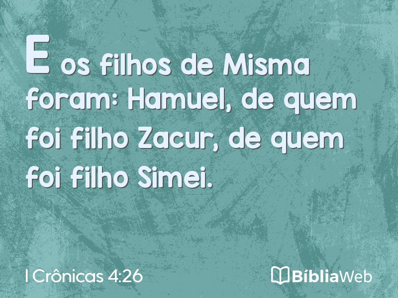 I Crônicas 4:26 em imagem para compartilhar