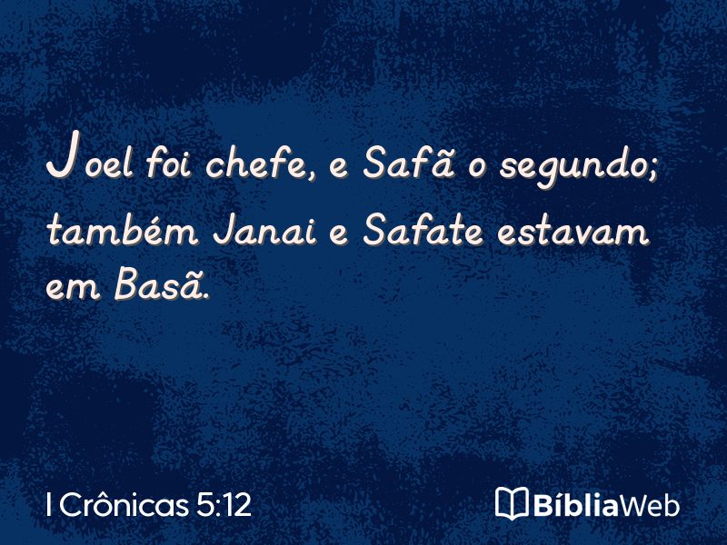 I Crônicas 5:12 em imagem para compartilhar