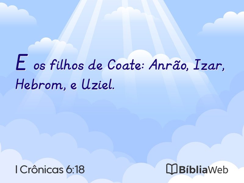 I Crônicas 6:18 em imagem para compartilhar