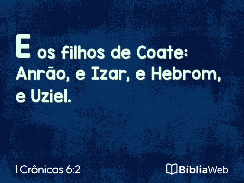 I Crônicas 6:2 em imagem para compartilhar