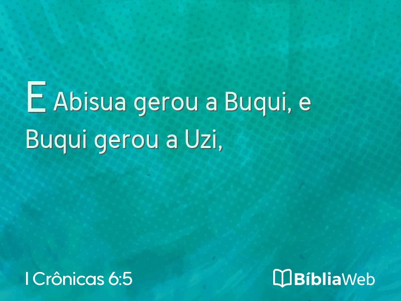 I Crônicas 6:5 em imagem para compartilhar