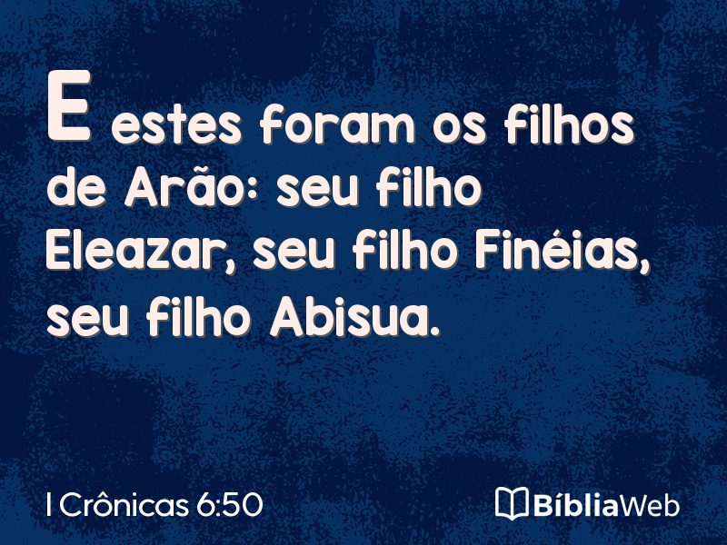 I Crônicas 6:50 em imagem para compartilhar