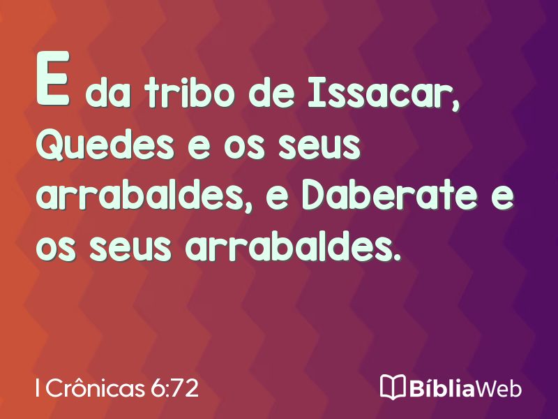 I Crônicas 6:72 em imagem para compartilhar