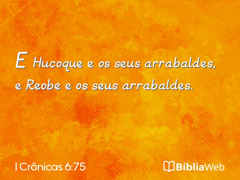 I Crônicas 6:75 em imagem para compartilhar
