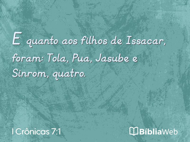 I Crônicas 7:1 em imagem para compartilhar