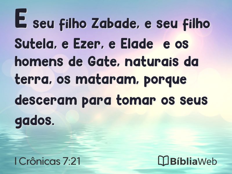 I Crônicas 7:21 em imagem para compartilhar