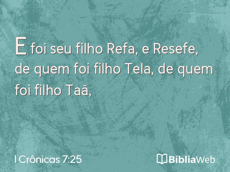 I Crônicas 7:25 em imagem para compartilhar