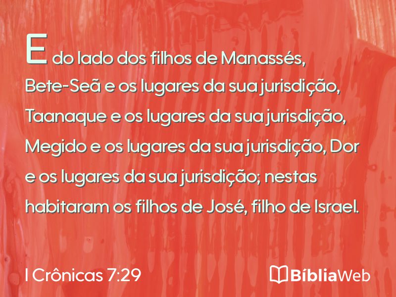 I Crônicas 7:29 em imagem para compartilhar