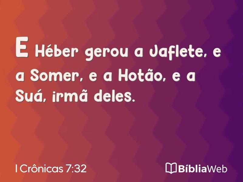 I Crônicas 7:32 em imagem para compartilhar