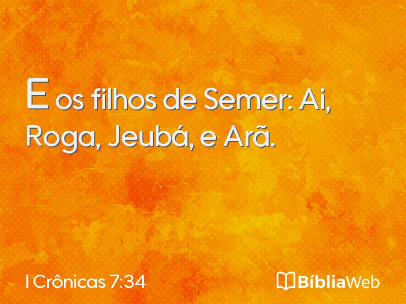 I Crônicas 7:34 em imagem para compartilhar