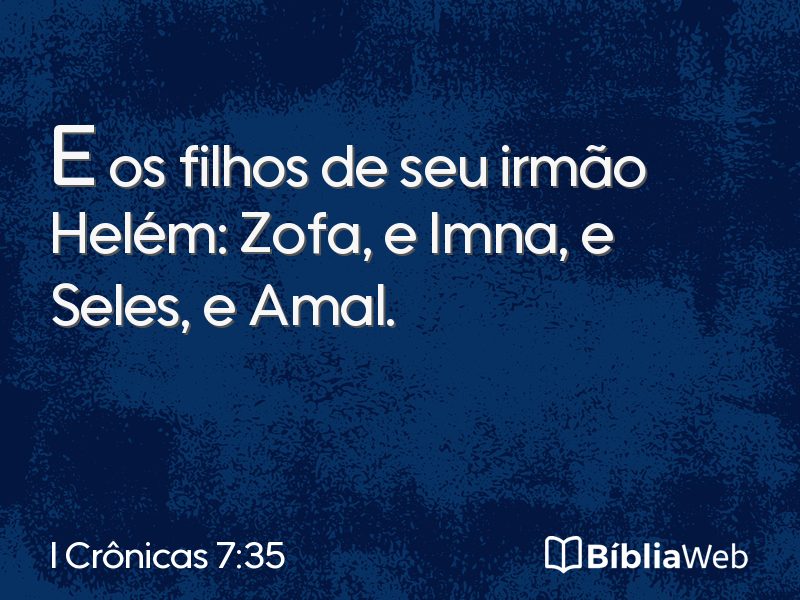 I Crônicas 7:35 em imagem para compartilhar