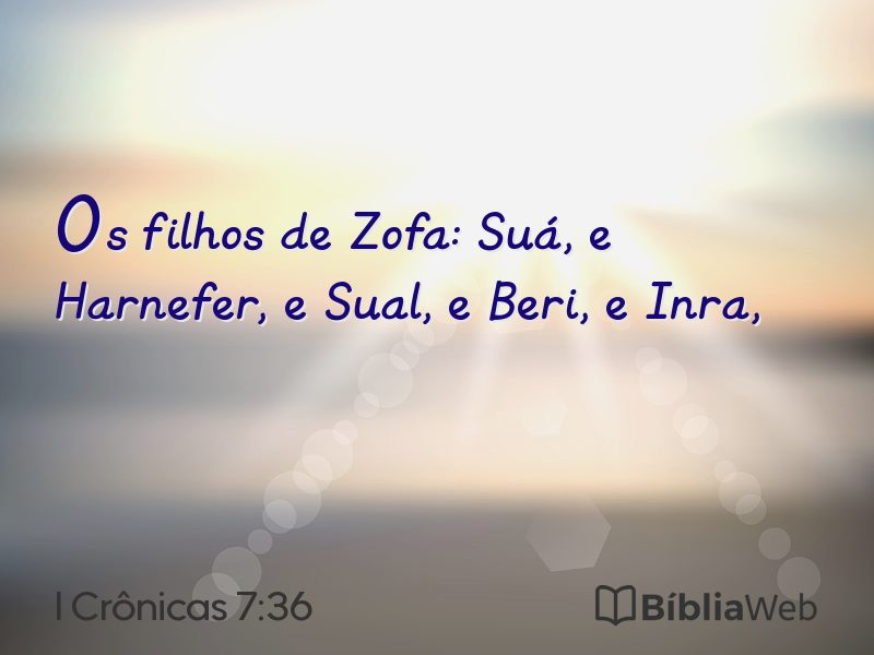I Crônicas 7:36 em imagem para compartilhar