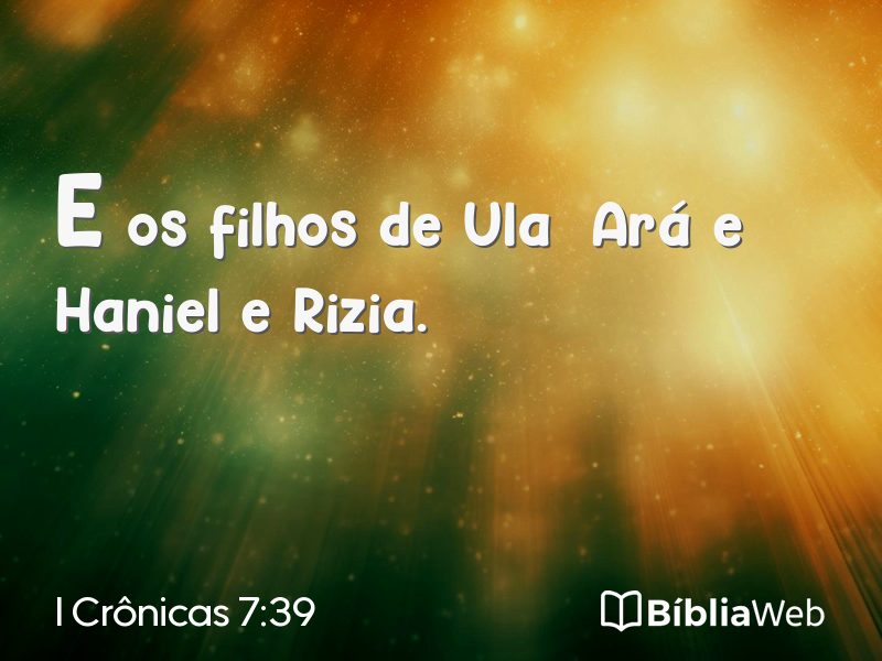 I Crônicas 7:39 em imagem para compartilhar