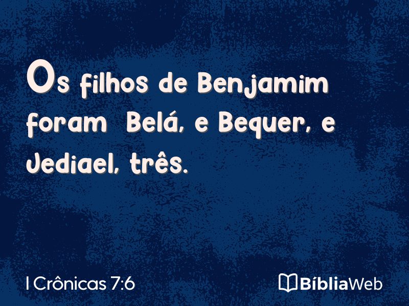 I Crônicas 7:6 em imagem para compartilhar