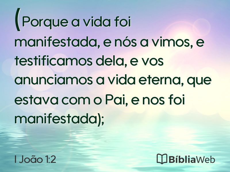 I João 1:2 em imagem para compartilhar