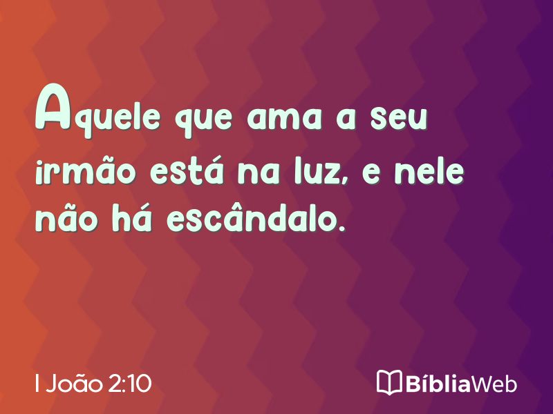 I João 2:10 em imagem para compartilhar