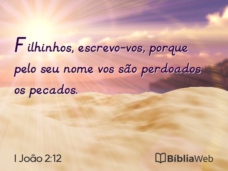I João 2:12 em imagem para compartilhar