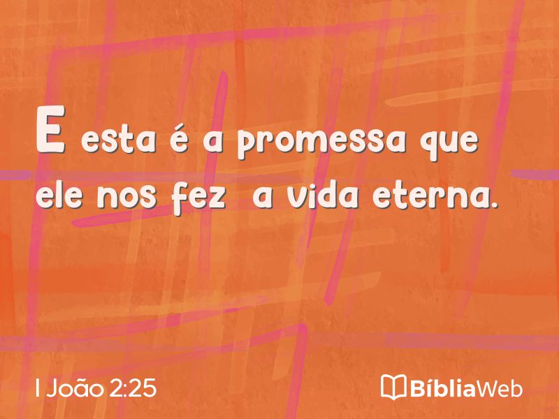 I João 2:25 em imagem para compartilhar
