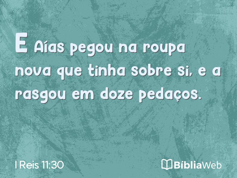 I Reis 11:30 em imagem para compartilhar
