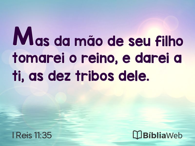 I Reis 11:35 em imagem para compartilhar