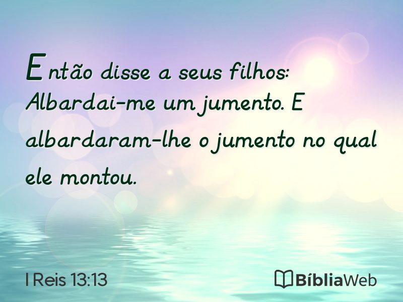 I Reis 13:13 em imagem para compartilhar