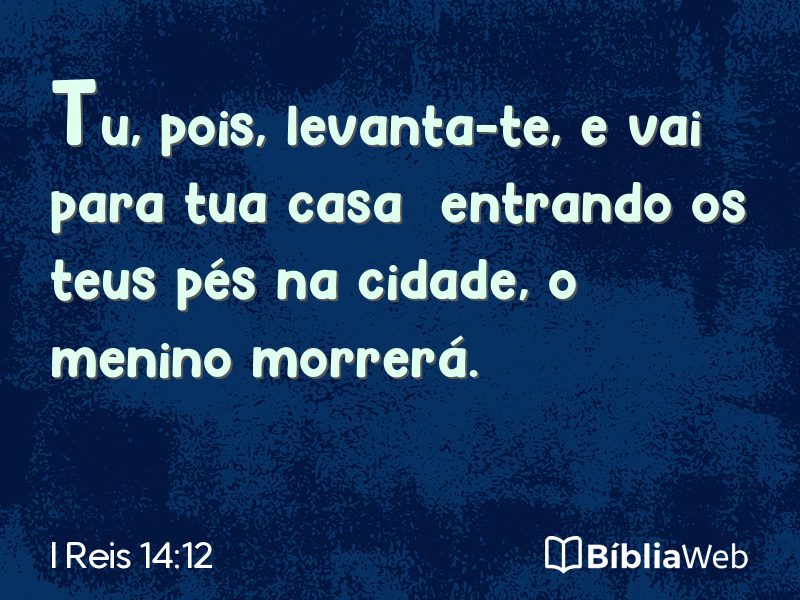 I Reis 14:12 em imagem para compartilhar