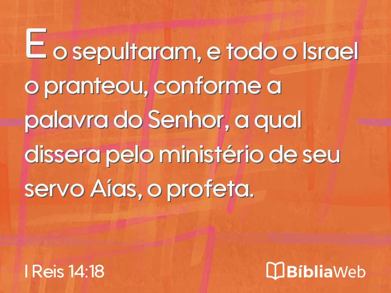 I Reis 14:18 em imagem para compartilhar