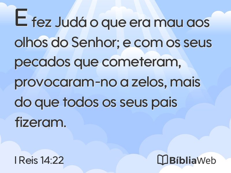 I Reis 14:22 em imagem para compartilhar
