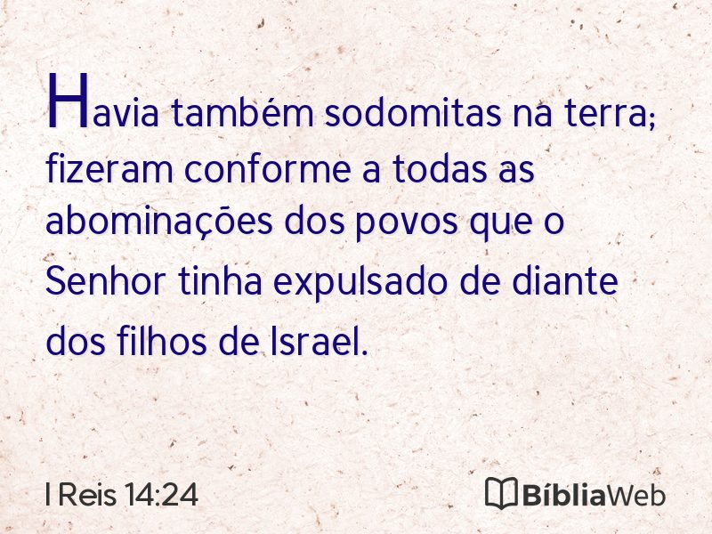 I Reis 14:24 em imagem para compartilhar