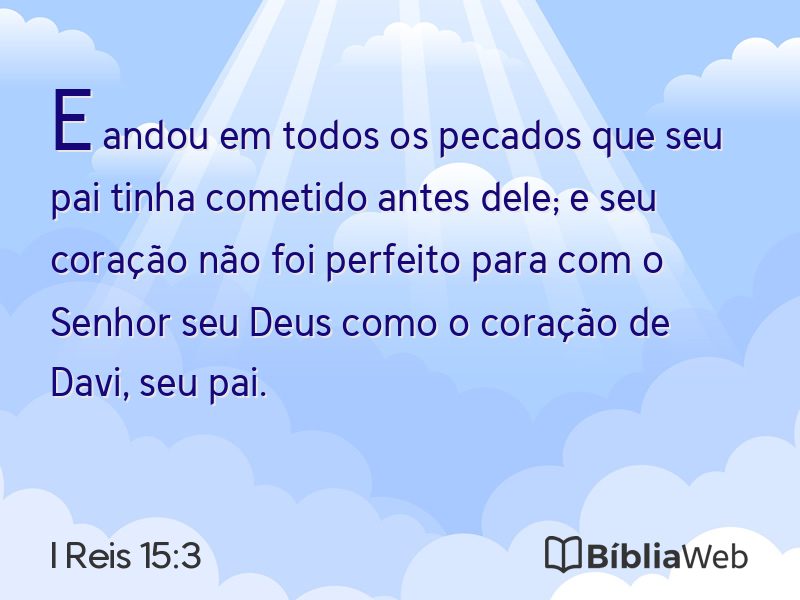 I Reis 15:3 em imagem para compartilhar