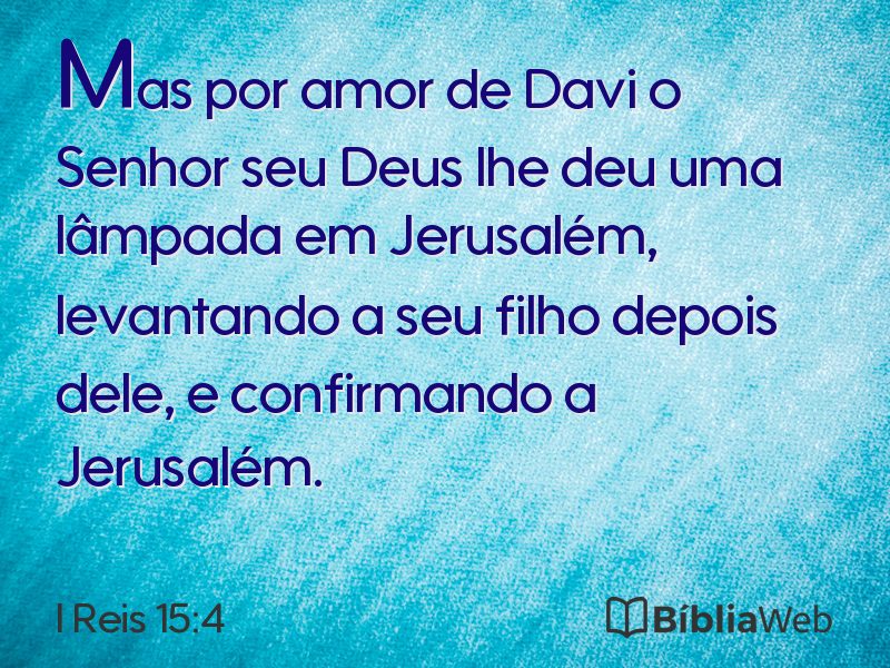 I Reis 15:4 em imagem para compartilhar