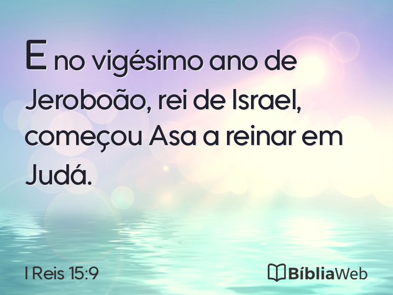 I Reis 15:9 em imagem para compartilhar