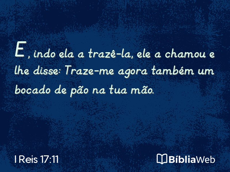 I Reis 17:11 em imagem para compartilhar