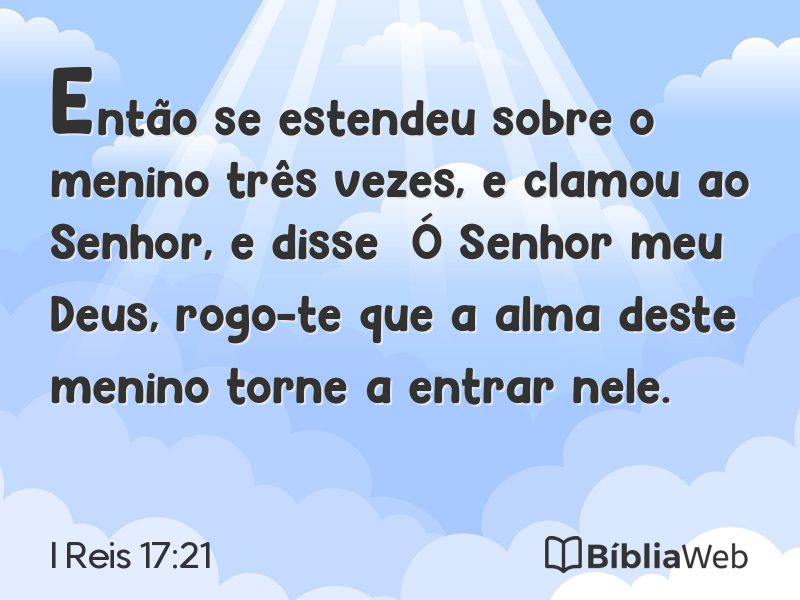I Reis 17:21 em imagem para compartilhar