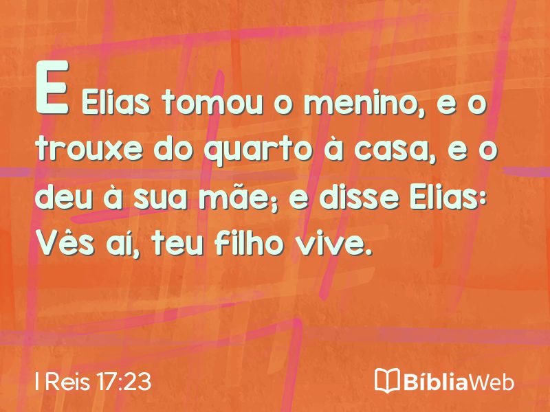 I Reis 17:23 em imagem para compartilhar