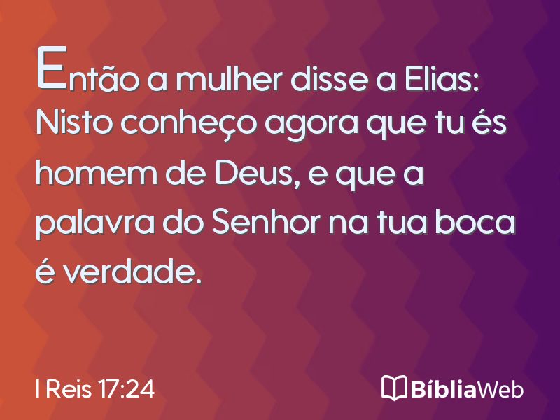 I Reis 17:24 em imagem para compartilhar