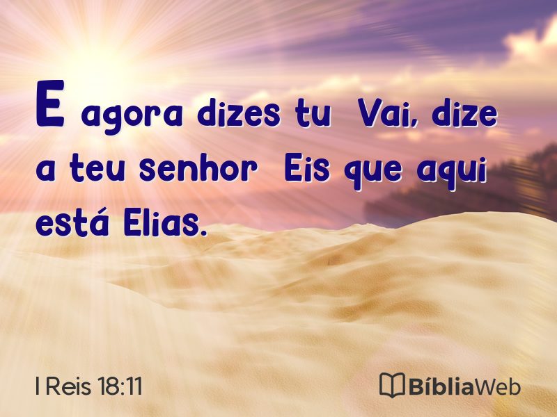 I Reis 18:11 em imagem para compartilhar