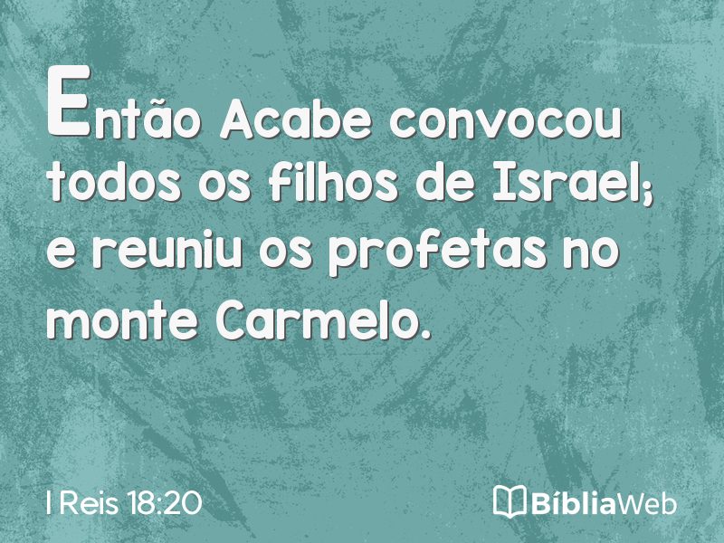I Reis 18:20 em imagem para compartilhar