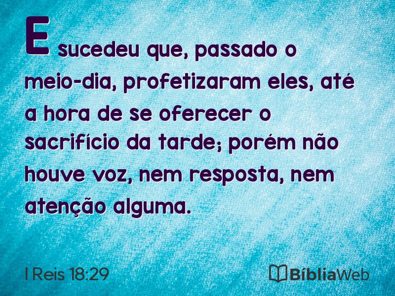 I Reis 18:29 em imagem para compartilhar