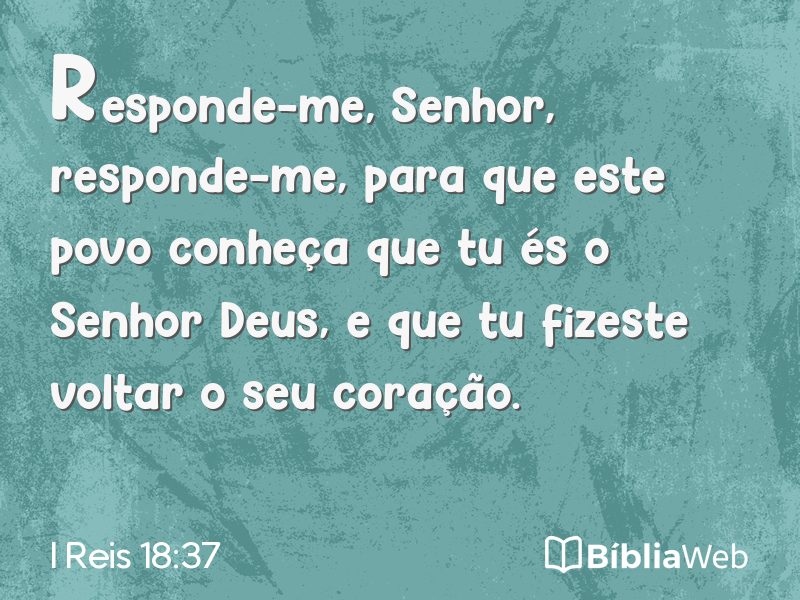 I Reis 18:37 em imagem para compartilhar