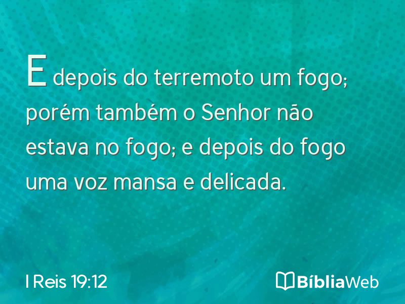 I Reis 19:12 em imagem para compartilhar