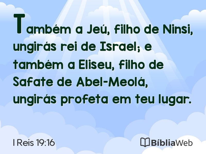 I Reis 19:16 em imagem para compartilhar